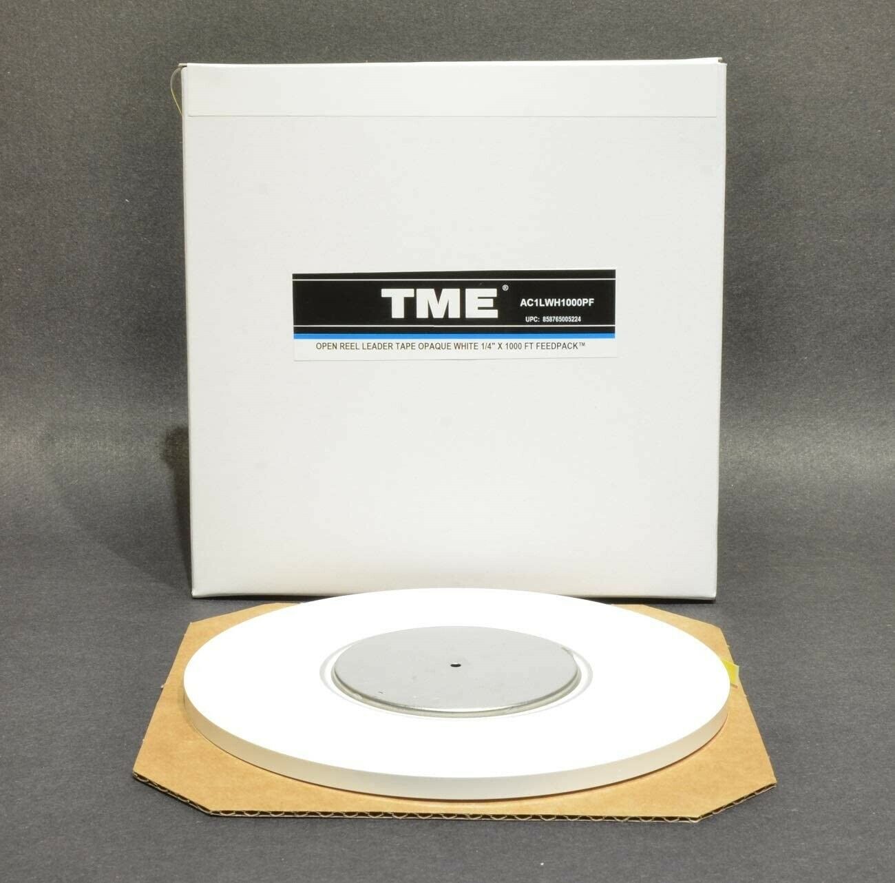 Open Reel Audio Leader Tape Solid White 1/4 X 1000 Ft or 500 Ft Feedpack  Pancake by TME