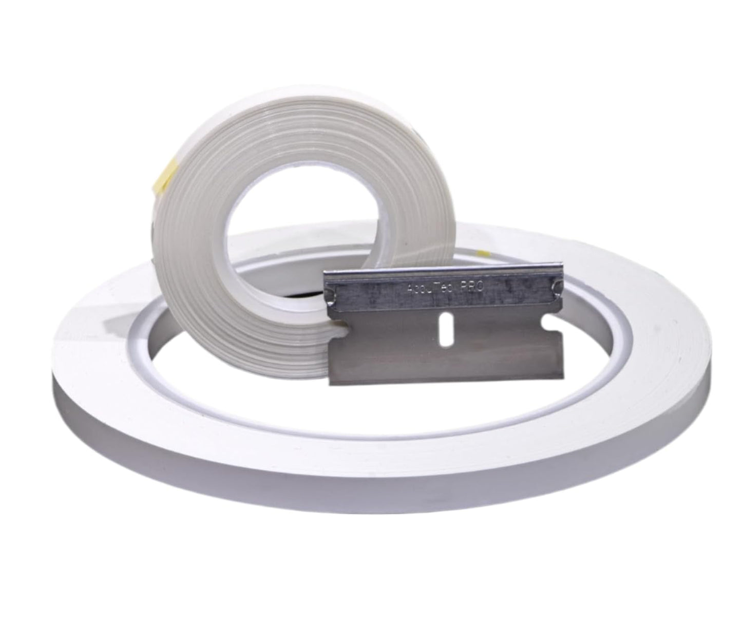 Open Reel Audio Leadering Kit W 250 FT Solid White Leader, Splicing Tape, Blade