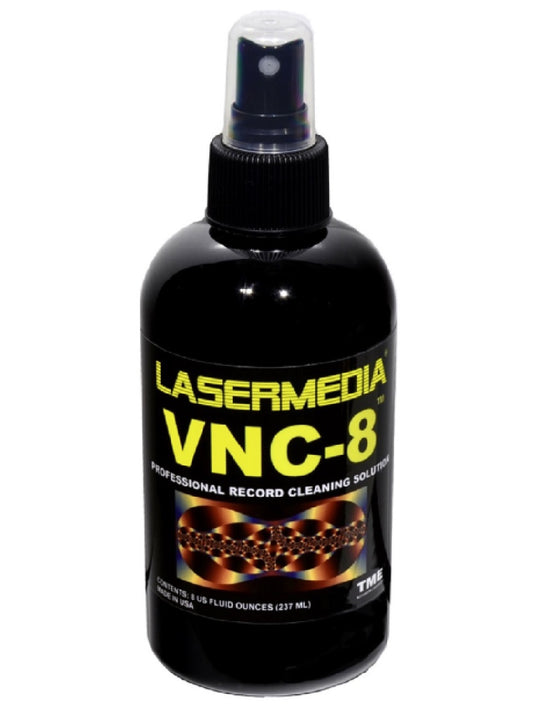Lasermedia VNC-8 Vinyl Record Deep Cleaning Fluid 8 Oz Spray Bottle Made in USA
