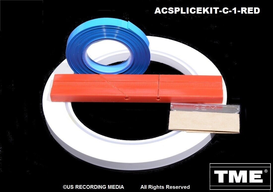 Splicing Kit 1/4 Inch With Polymer Block, Leader Tape, and Splicing Tape